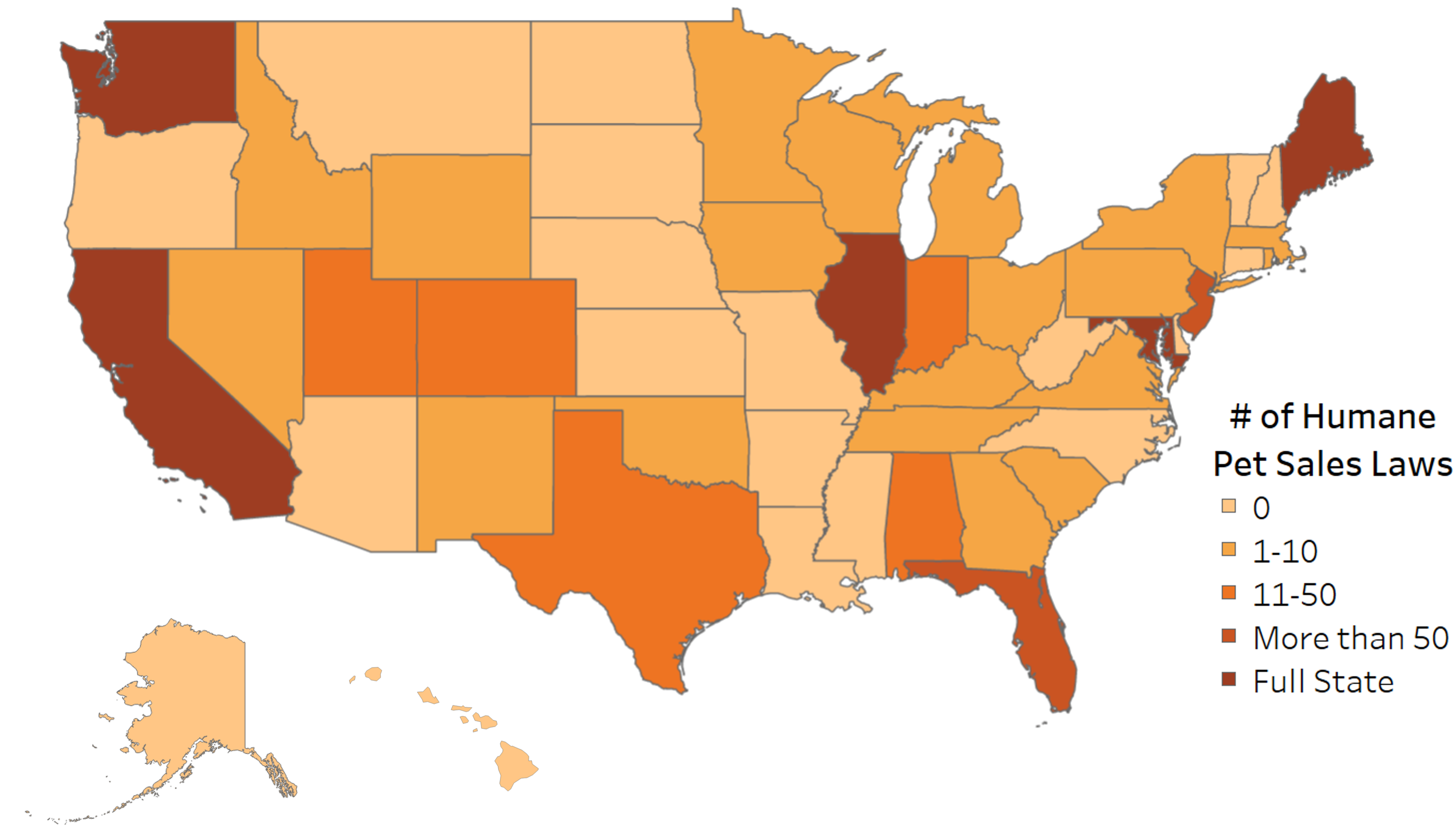 States with Retail Pet Sale Bans Best Friends Animal Society